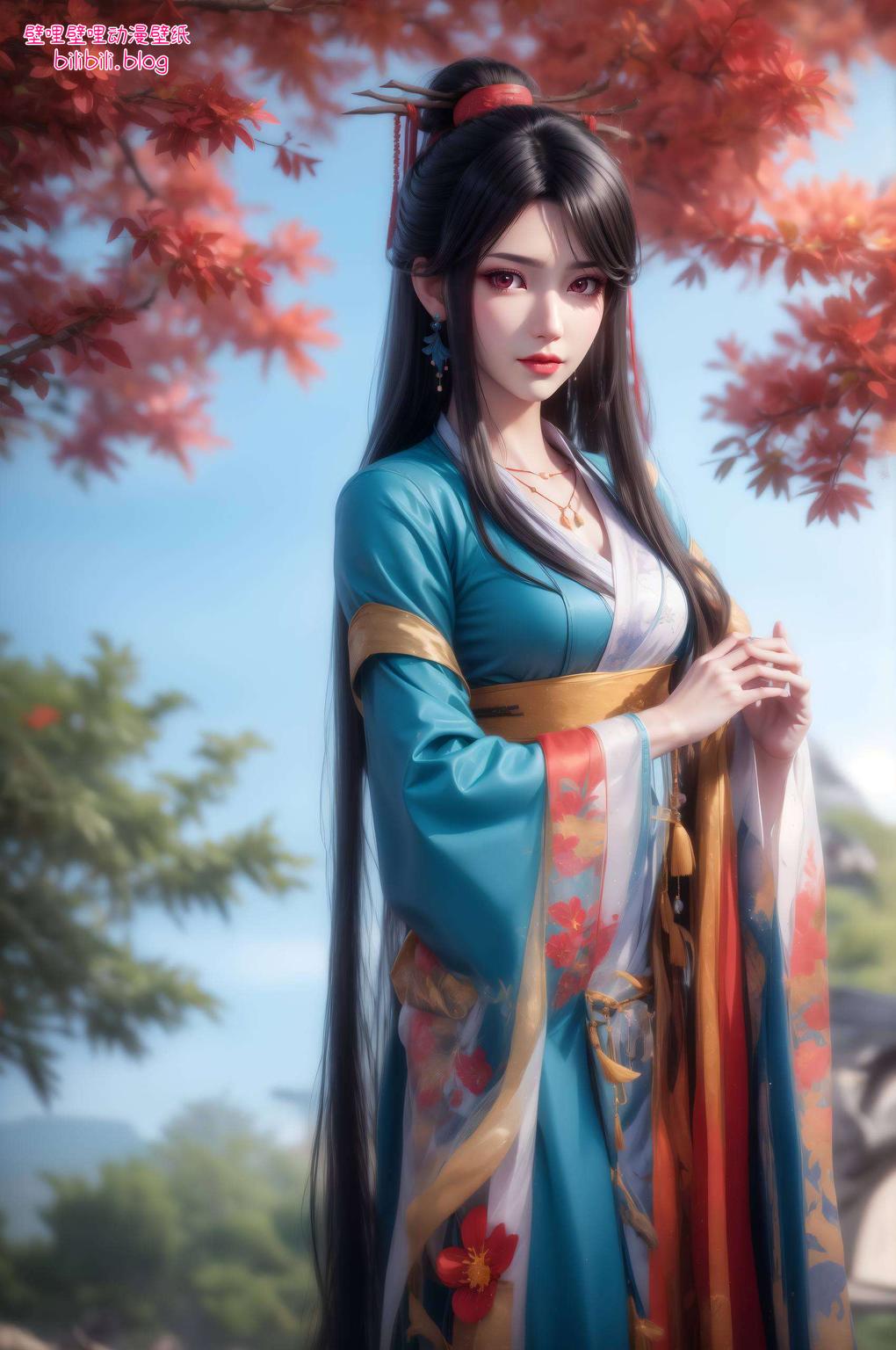 绿色活力苹果古香古色AI绘制之美