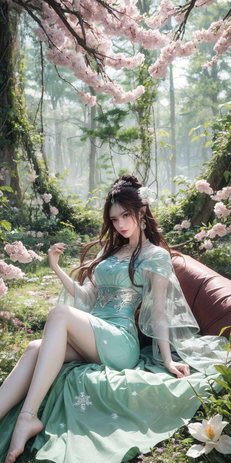 对比鲜明的色彩搭配犹如仙境中的画卷