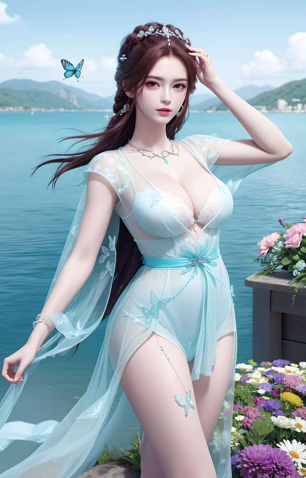 让每一次解锁都仿佛漫步仙境将国漫美女的柔美风姿与简洁风格完美融合