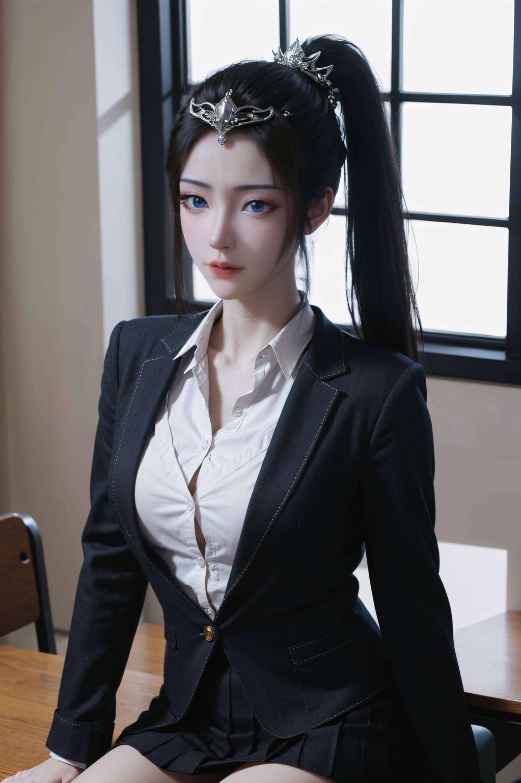 真人AI素材宛如穿越时空的仙子