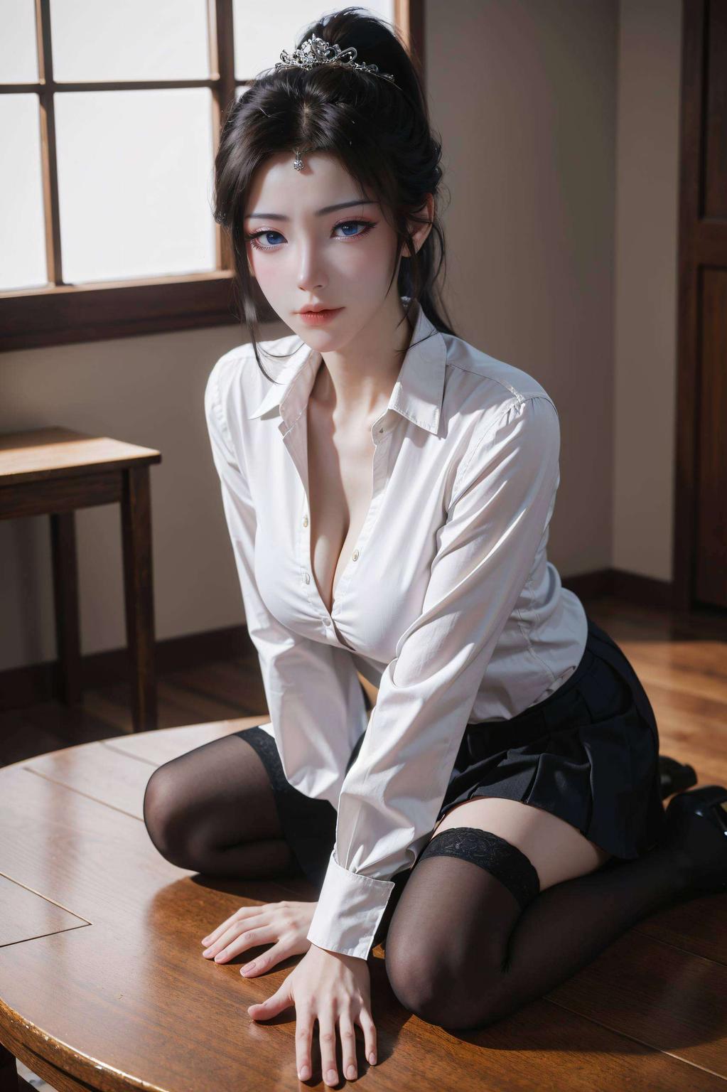 她的眼眸藏着星辰每一次凝视都让人沉醉