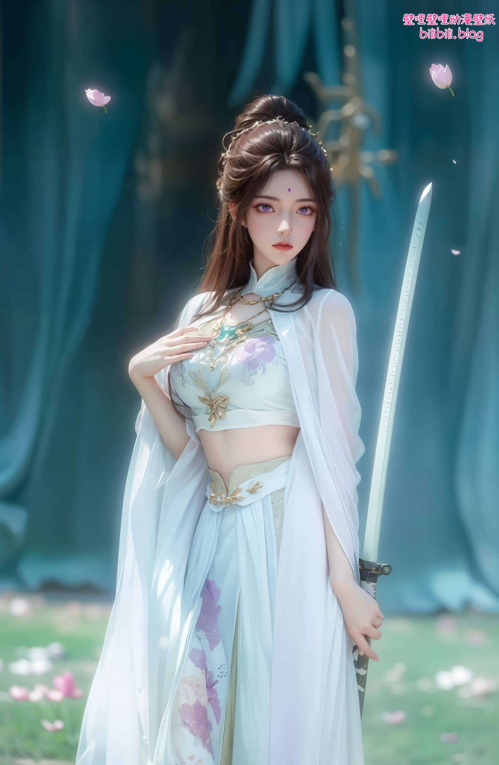动态效果让画面更具生命力这款AI国漫女生油画风格平板艺术壁纸