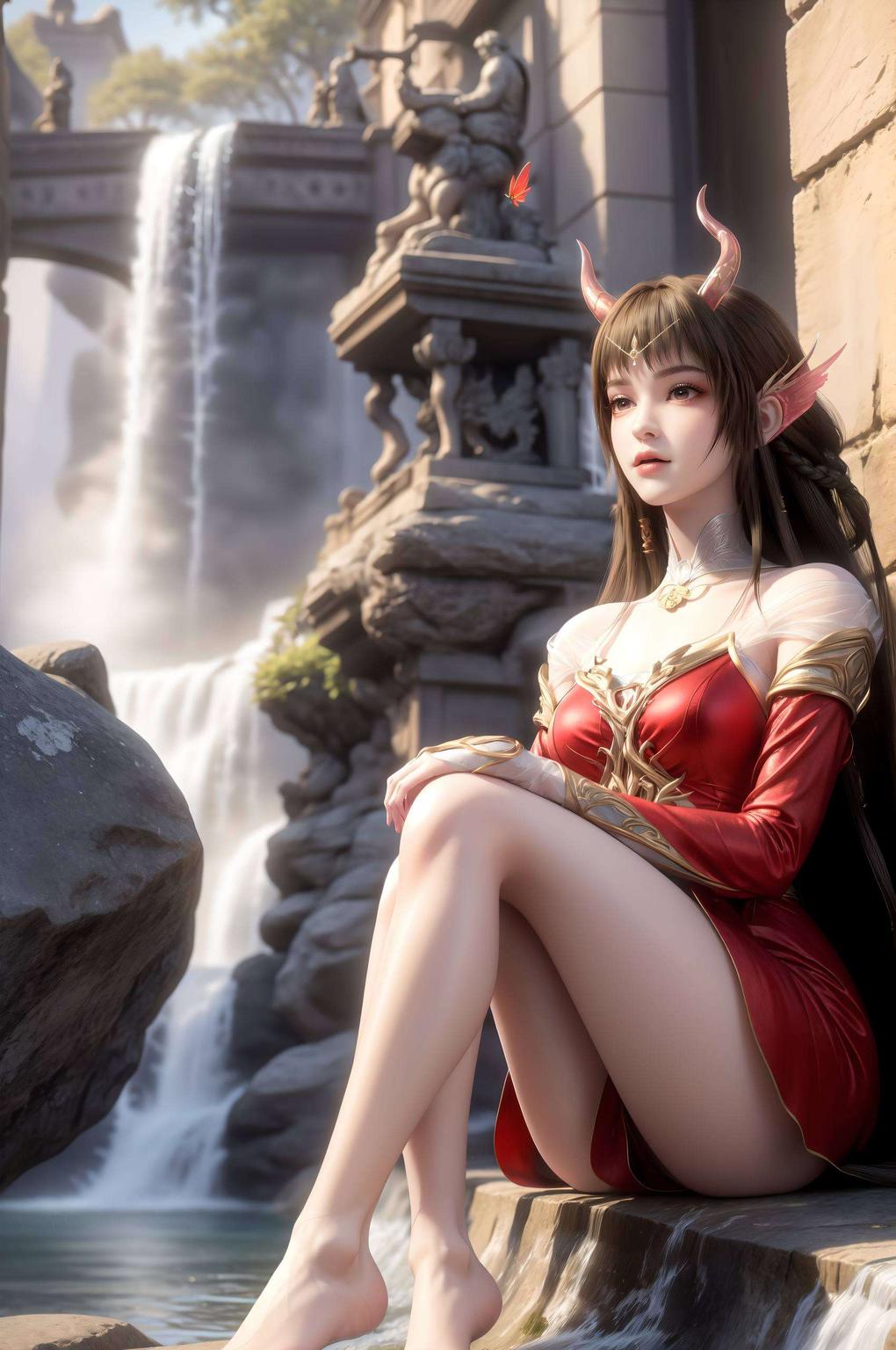 全屏动态壁纸云落以波普艺术的鲜明色彩为基调1080p的高清画质让国漫美女的形象跃然屏上