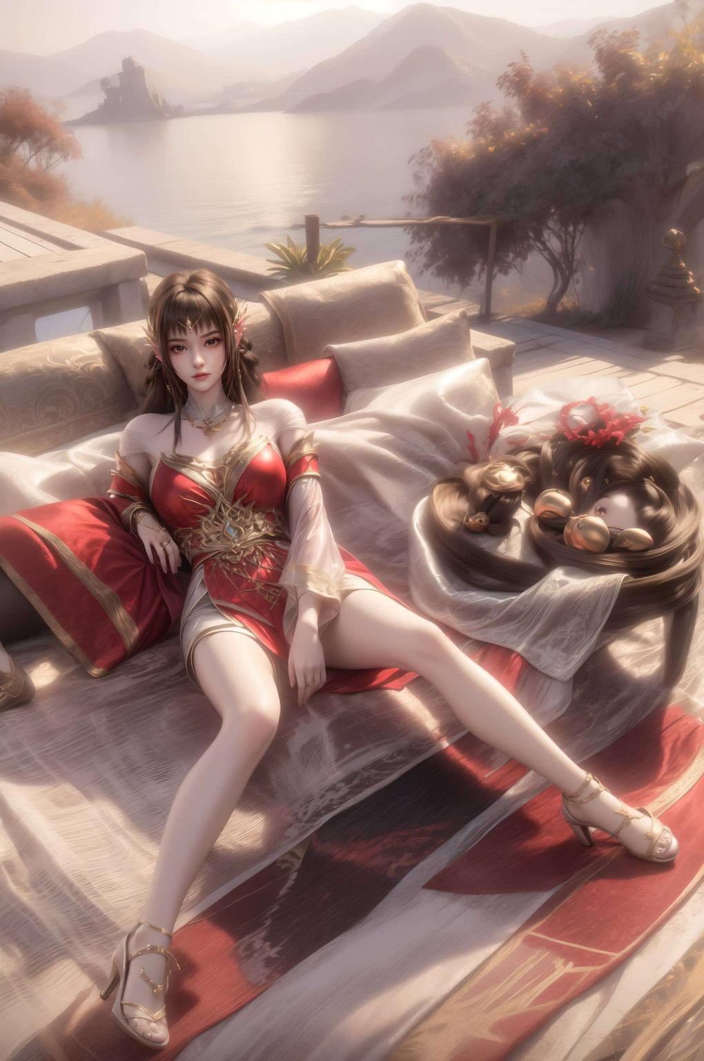 感受古典与现代的完美交融沉浸在神秘紫色的幻想世界