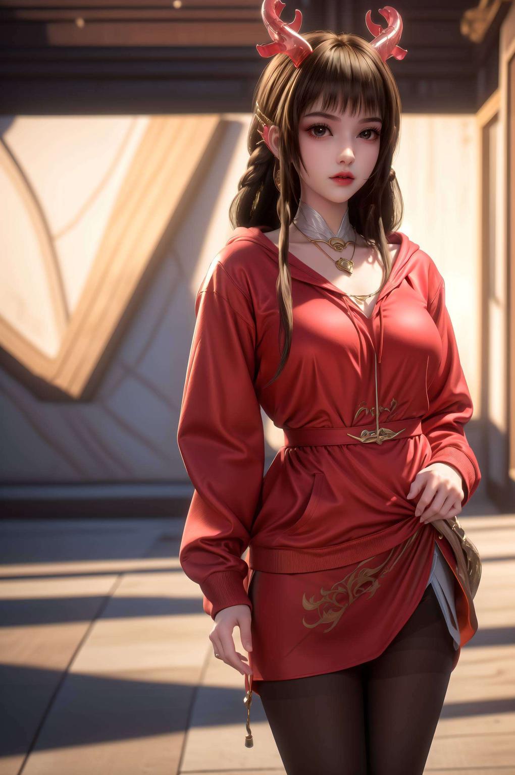 绘制于细腻笔触之间的国漫美女云落她的婉约身姿