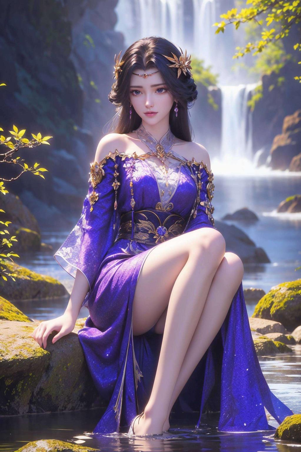 为你带来视觉盛宴！这款AI豪华平板桌面图片更以细腻笔触描绘出女主的灵动风采
