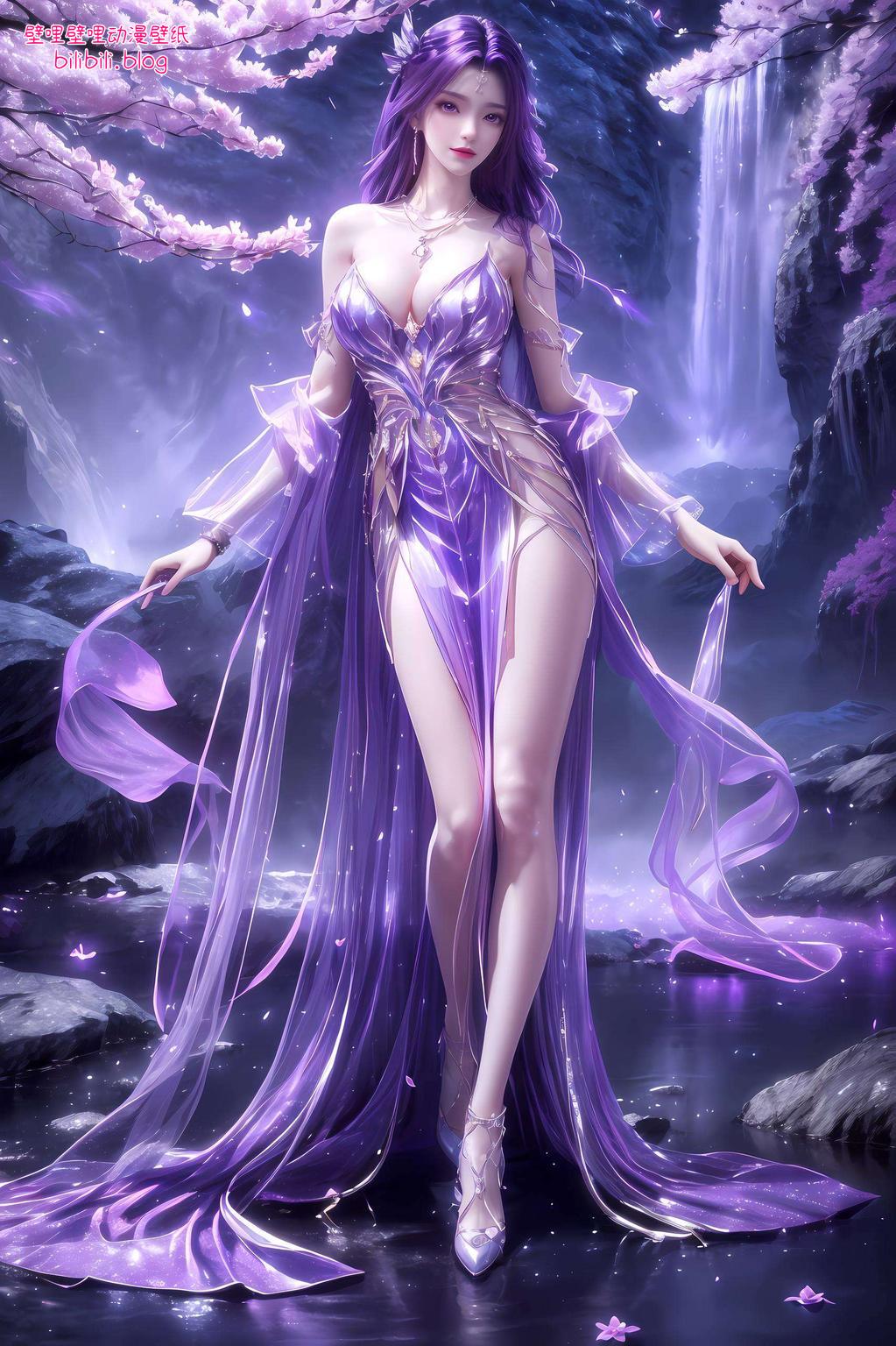犹如国漫女神降临电脑屏幕对称的艺术美感