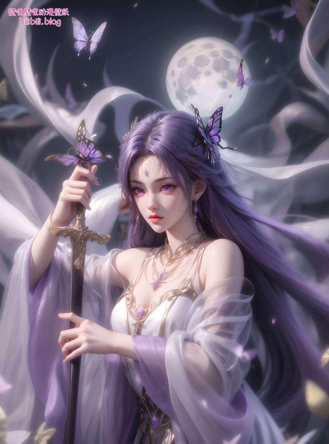 专为全屏AI绘画参考素材游戏壁纸安卓桌面主题设计细腻笔触