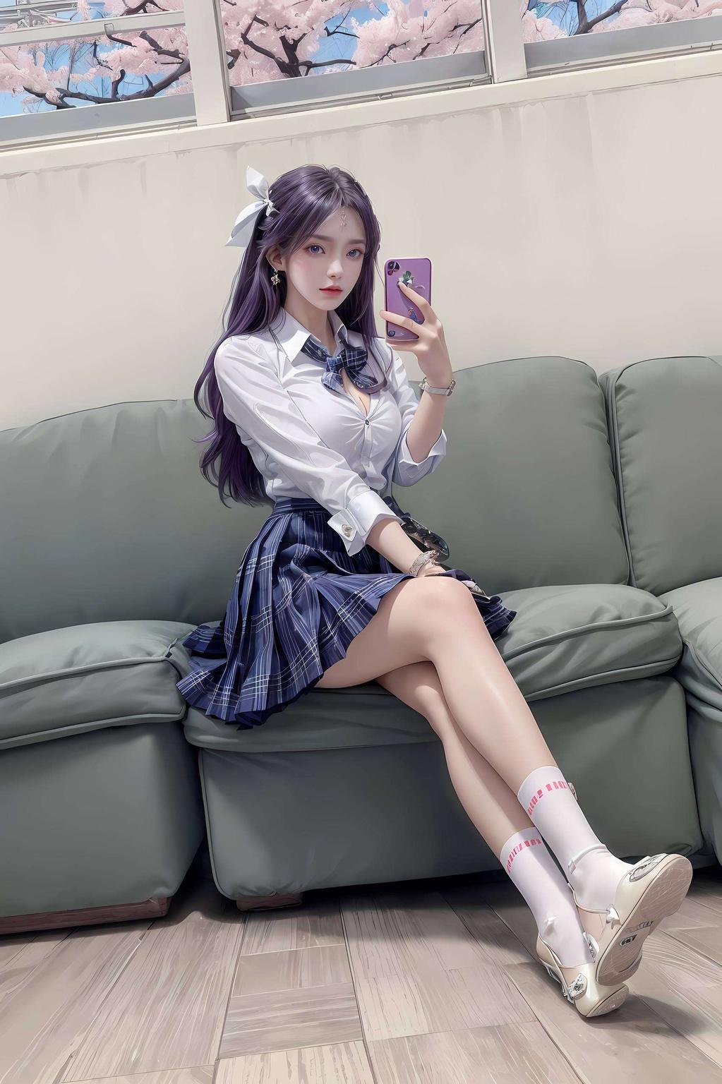 每一次鼠标轻点云曦建模后的国漫美女AI壁纸