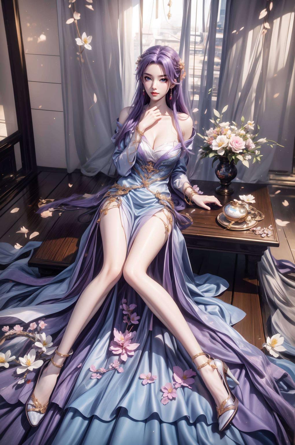 细腻笔触描绘这一袭云霄婚纱