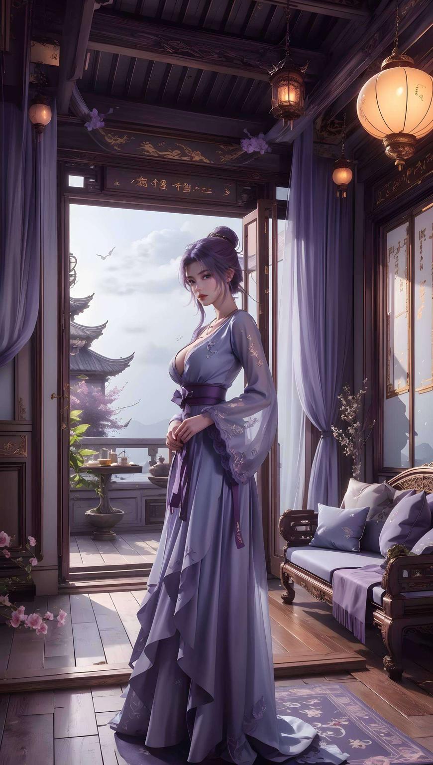 这款AI国漫女主超厲害的iPhone简洁壁纸为你的手机增添一抹清新校园风