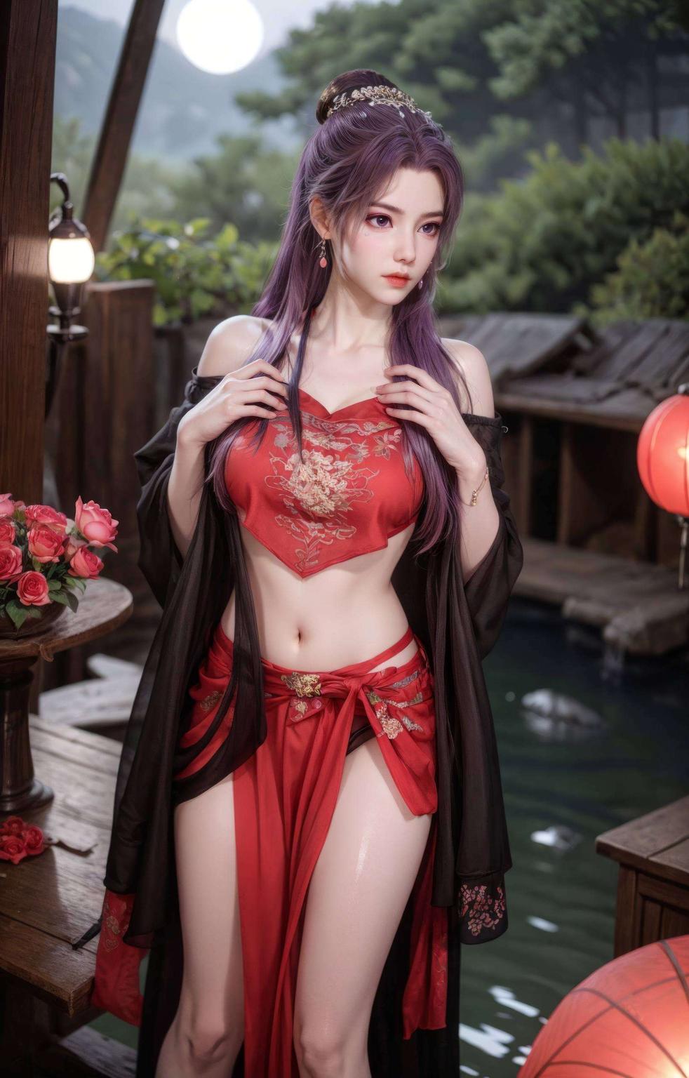 美得令人窒息这款AI绘画的锁屏壁纸