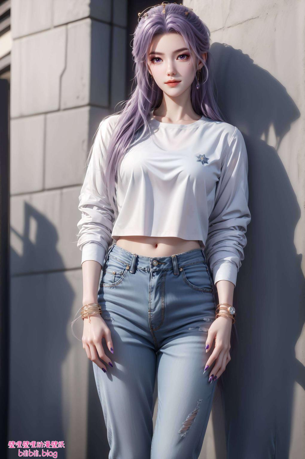 云霄壁纸高清图文图片4K分辨率下的国漫女主AI梦幻呈现