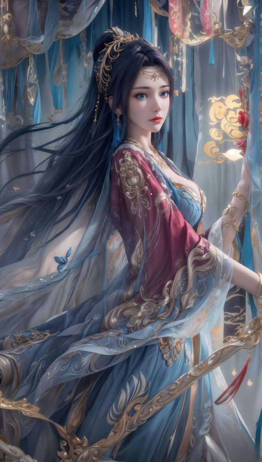 漫步在古风的世界里远方的山川如墨