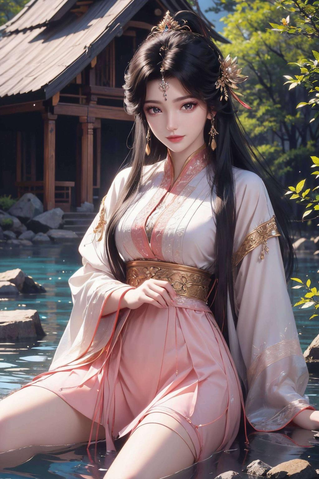 仿佛跃然墙上每一张图片都像是精心绘制的国漫画卷