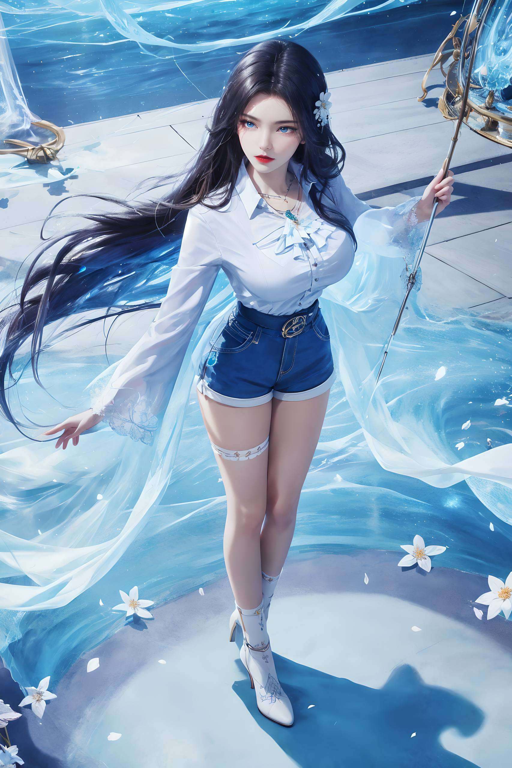 凌落宸如同一朵不染尘埃的莲花还是静谧时的温婉