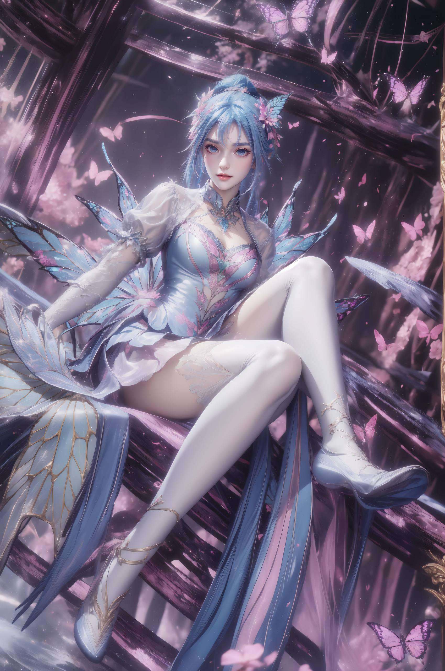她的每一个细节都被精心设计眼神中透露出一种不可抗拒的魅力