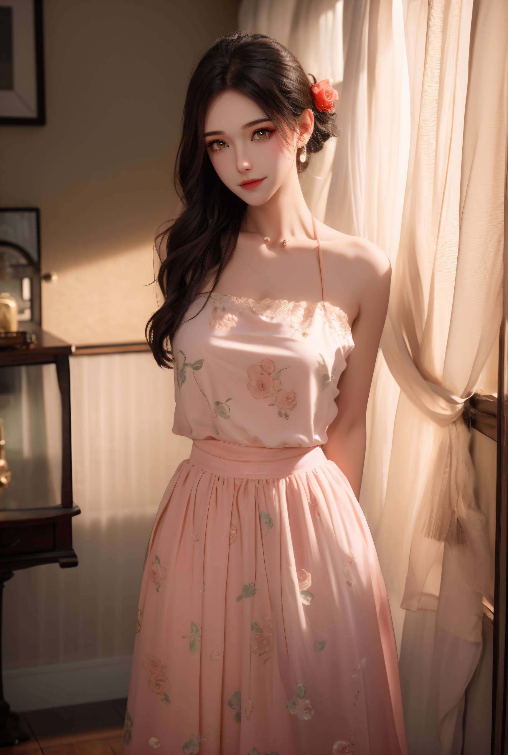 仿佛是从古风画卷中走出的仙子每次解锁都能感受到一股清新的古风气息