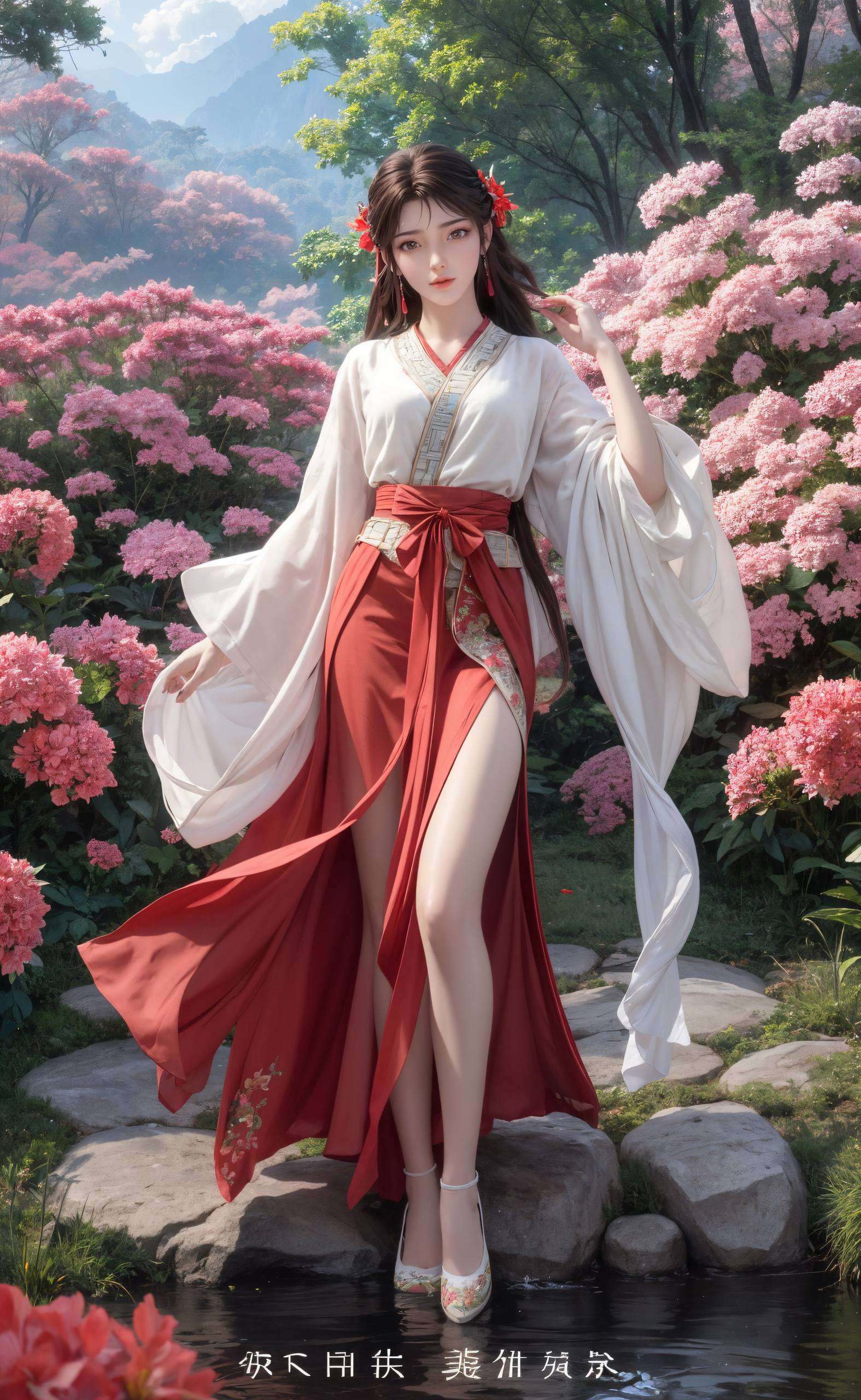 完美世界中的火焰女神这对壁纸组合