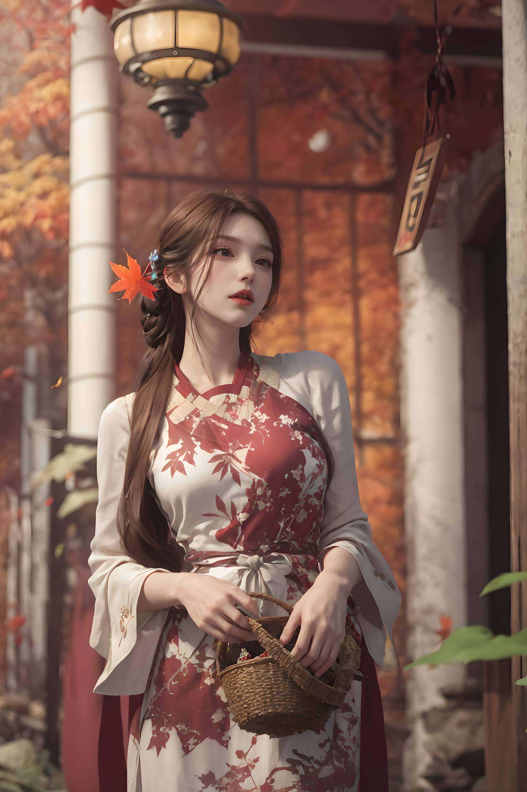 火灵儿与云曦的牵手瞬间高清壁纸中