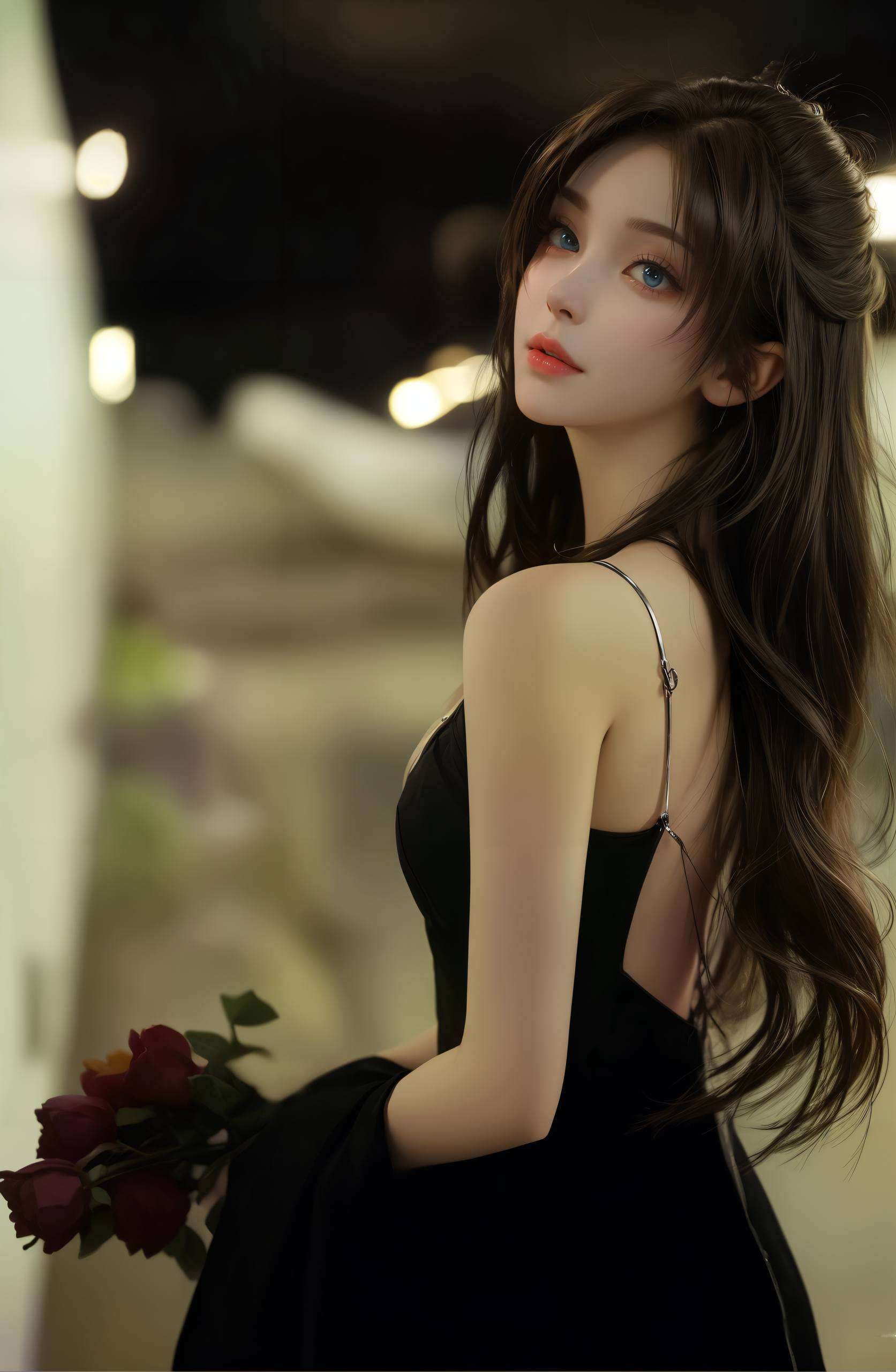 她的睡姿如同月光下的诗篇她的存在