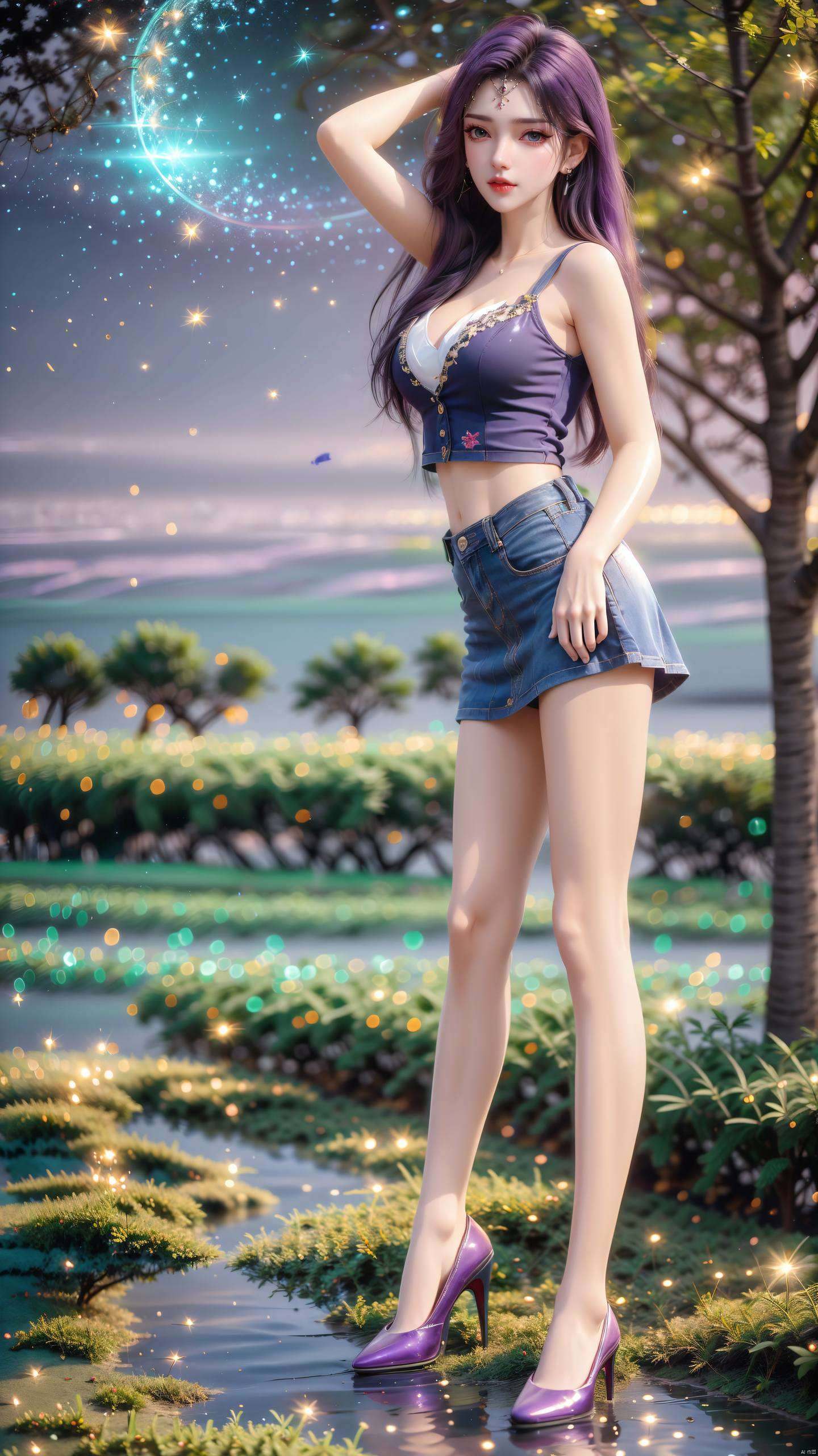 在完美世界的云端之上这位国漫美女