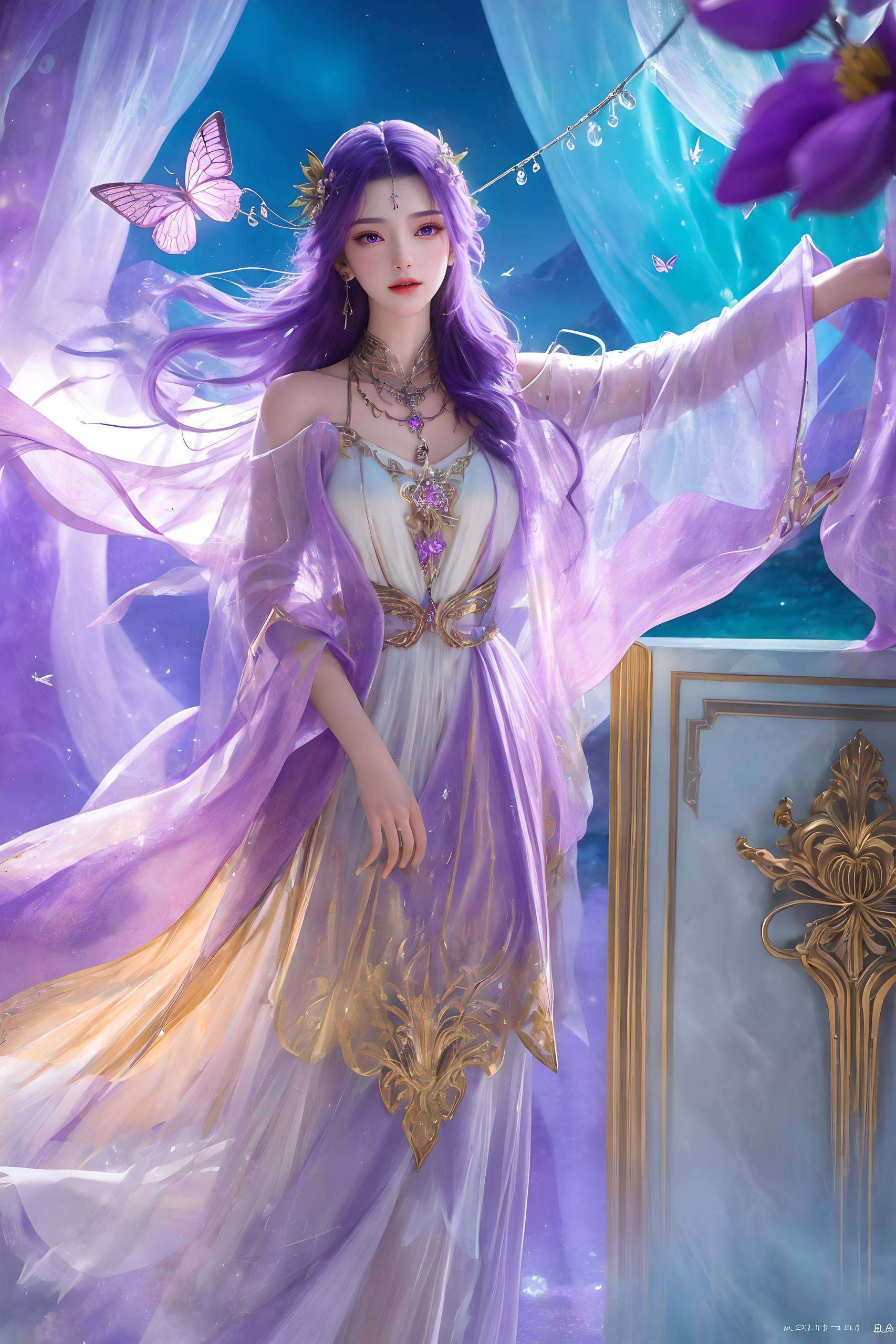 简直是玄幻世界的一股清流！她的4K高清壁纸这位来自《完美世界》的国漫女神
