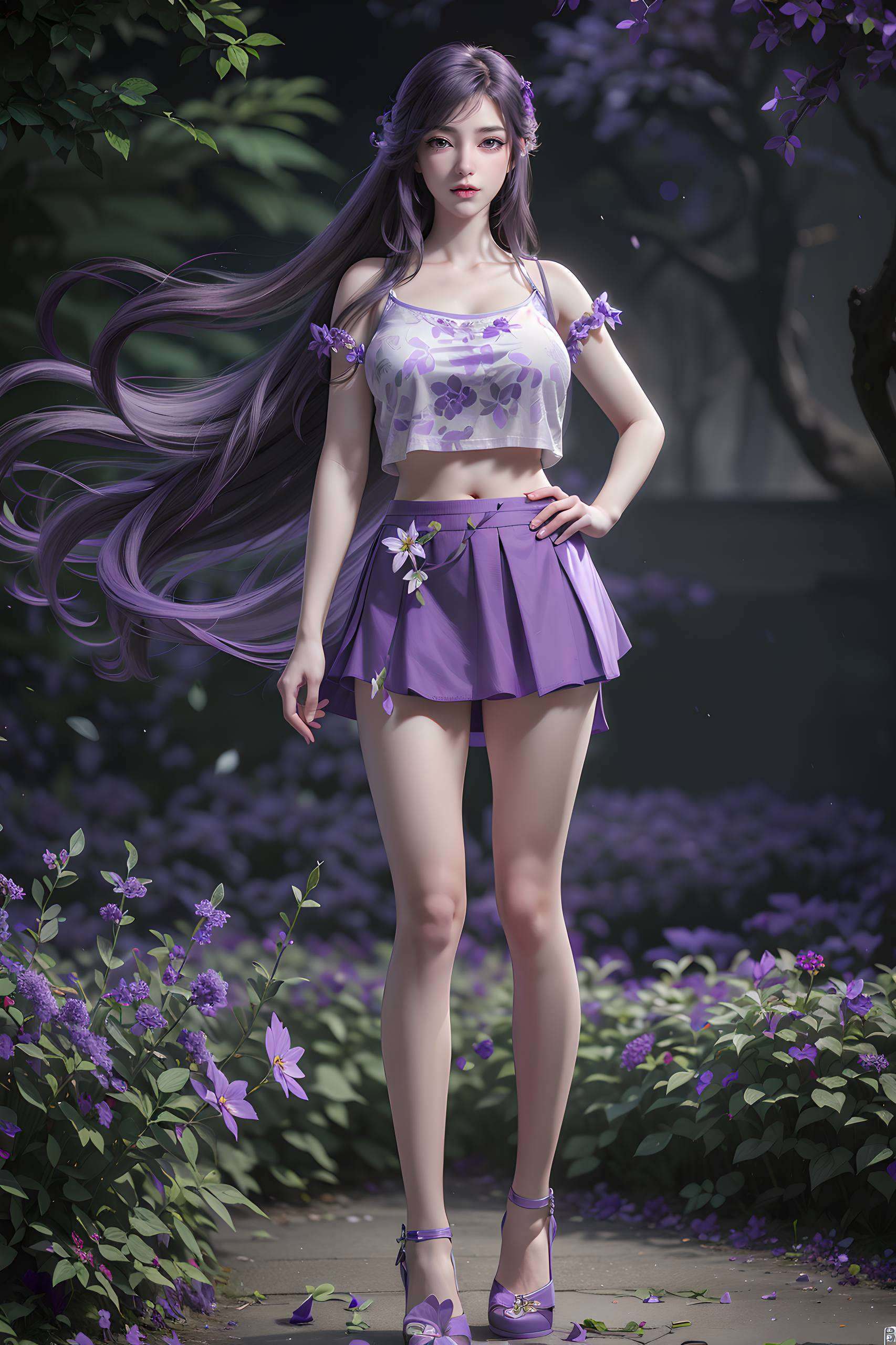她的眼神清澈如水一袭白衣飘飘