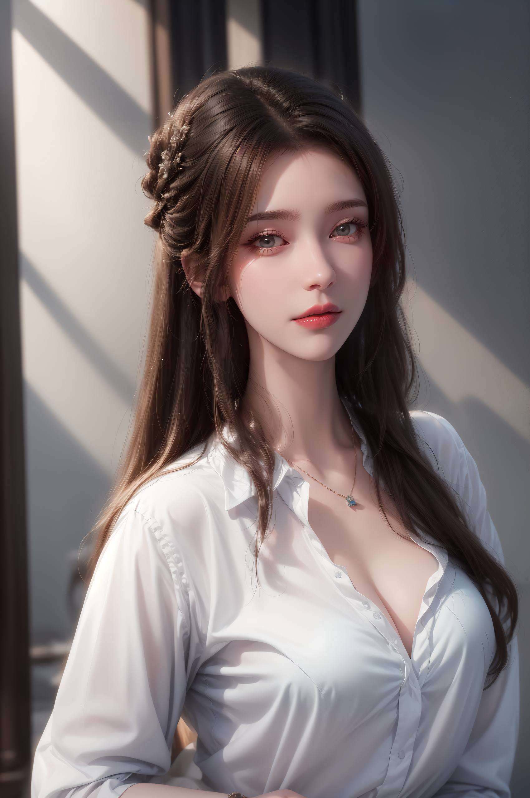 还是那飘逸的长发嘿