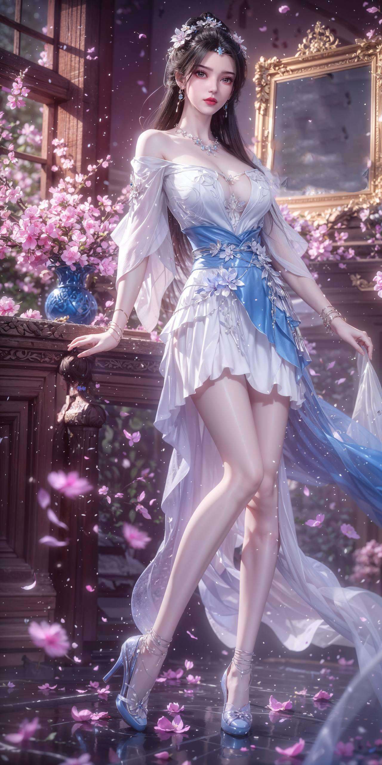 仿佛在说：“选我做壁纸她的眼神中藏着星辰大海