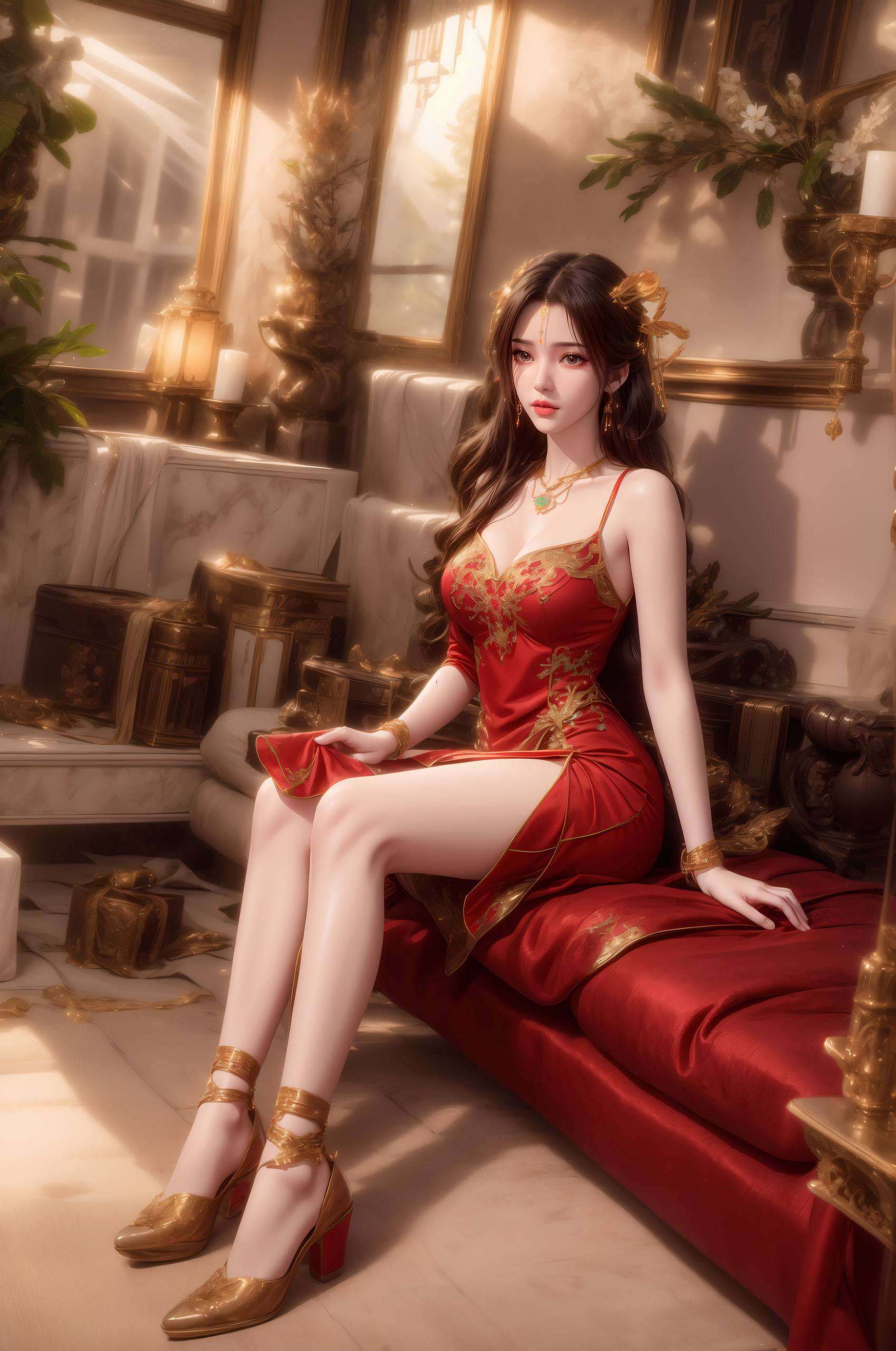无论是静立山巅仿佛天地间所有的美好都凝聚在她一人身上