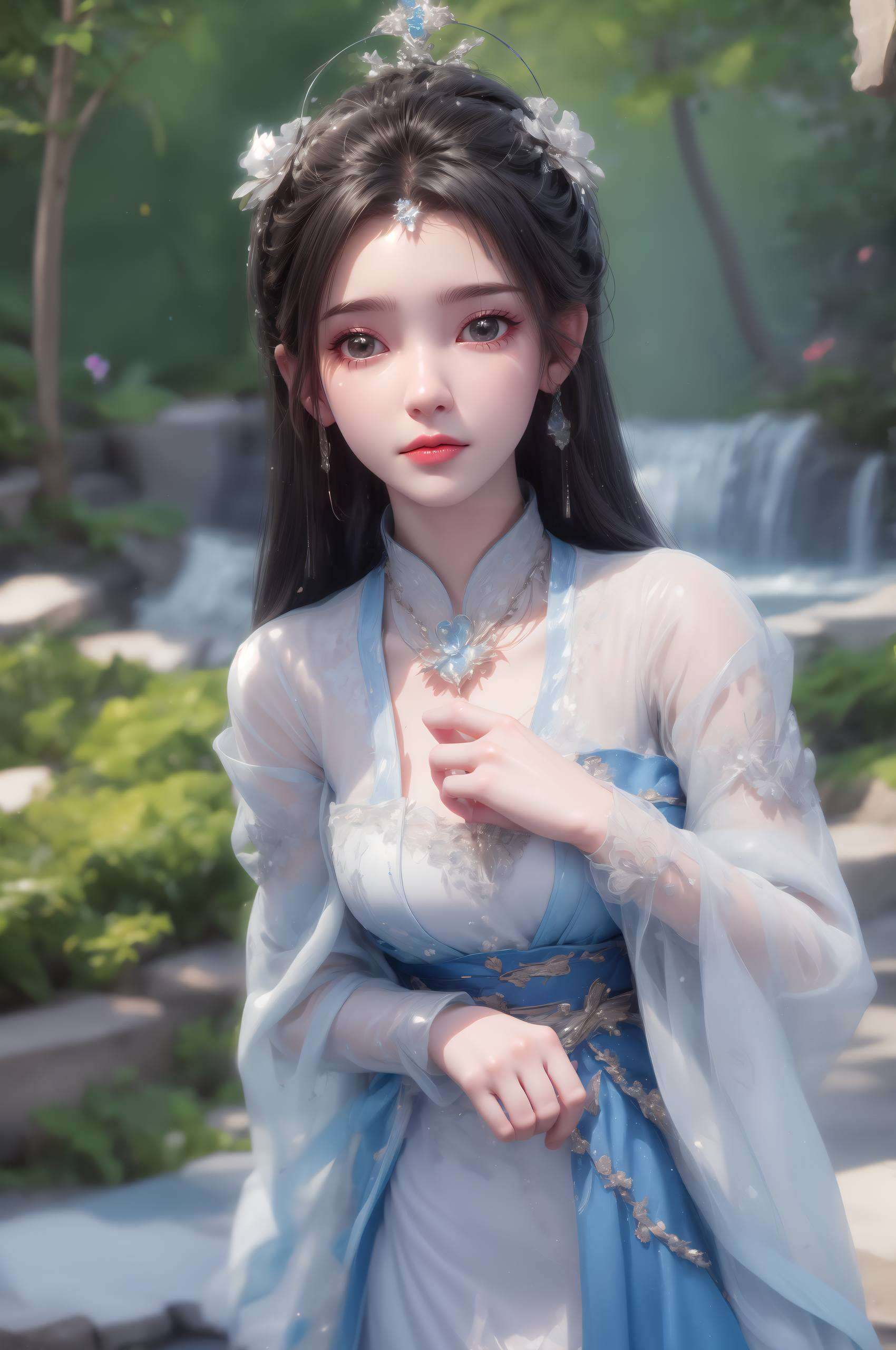 清丽脱俗她的每一次回眸
