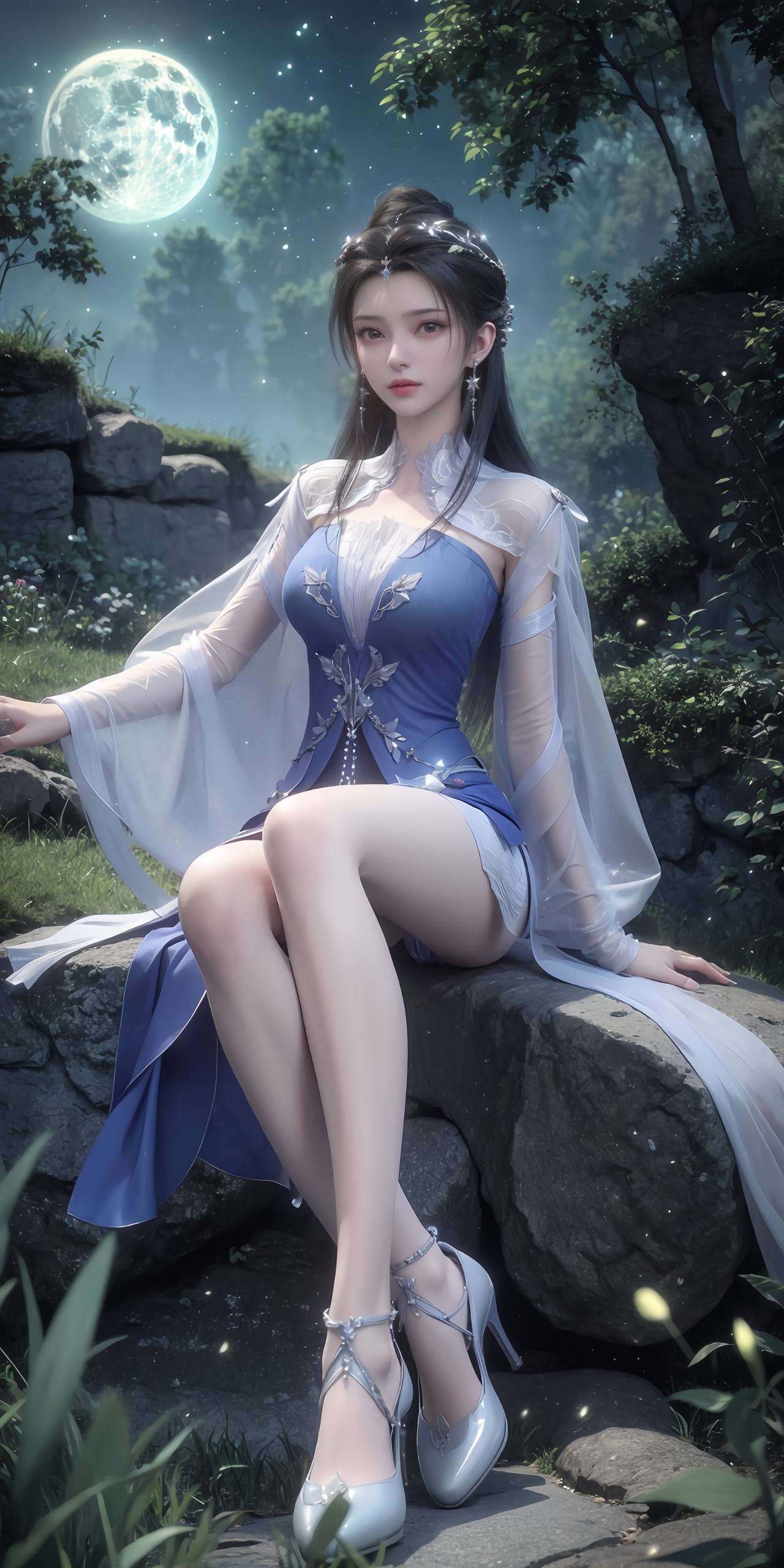 以其清新脱俗的气质和绝美的古风造型李慕婉