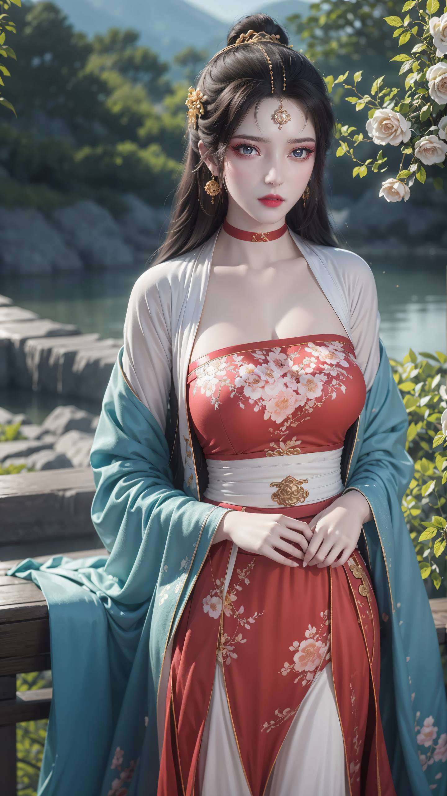 风姿绰约眼波流转