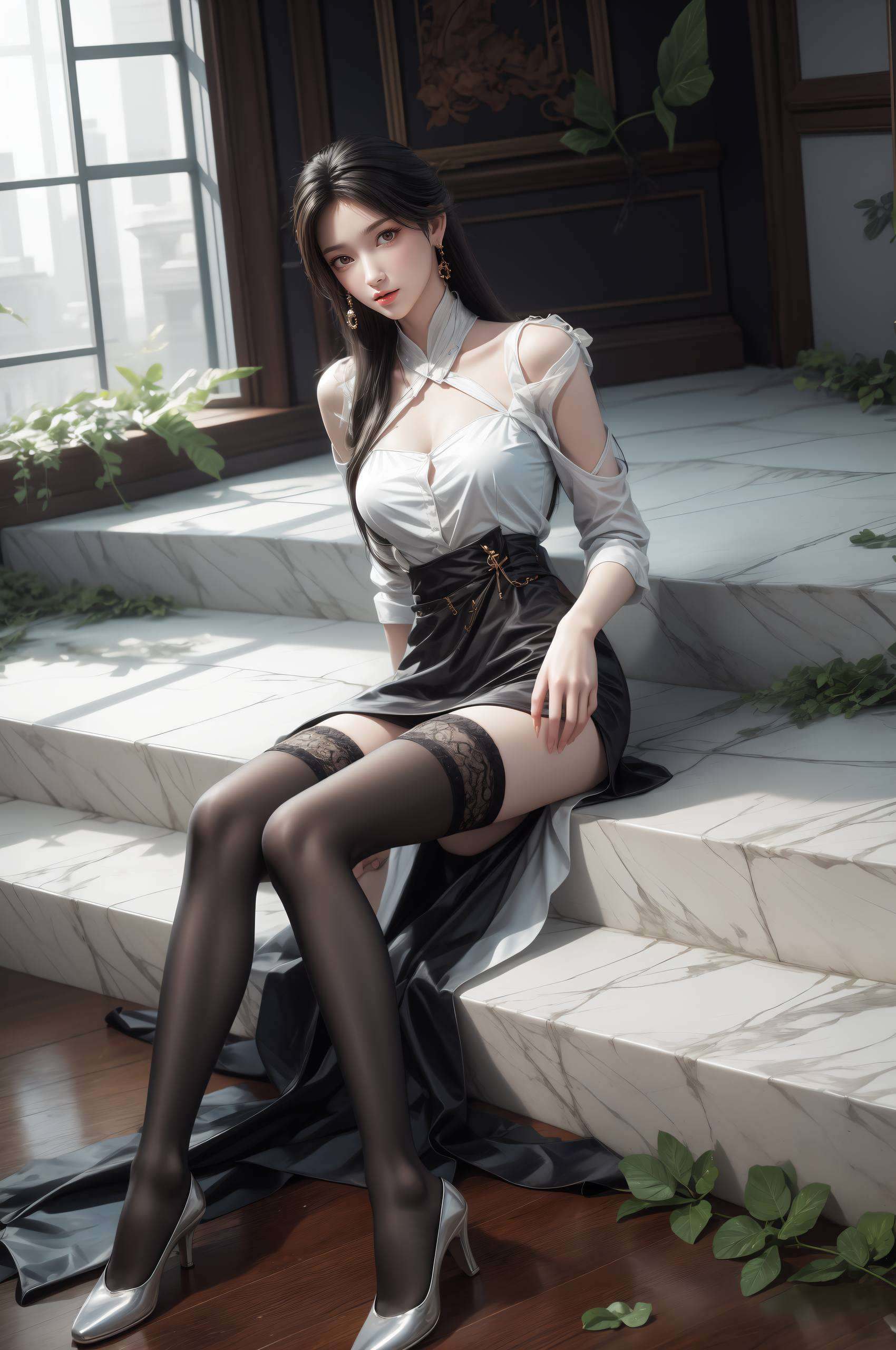 身着紧身衣怎能不让人心动？快来下载她的高清壁纸