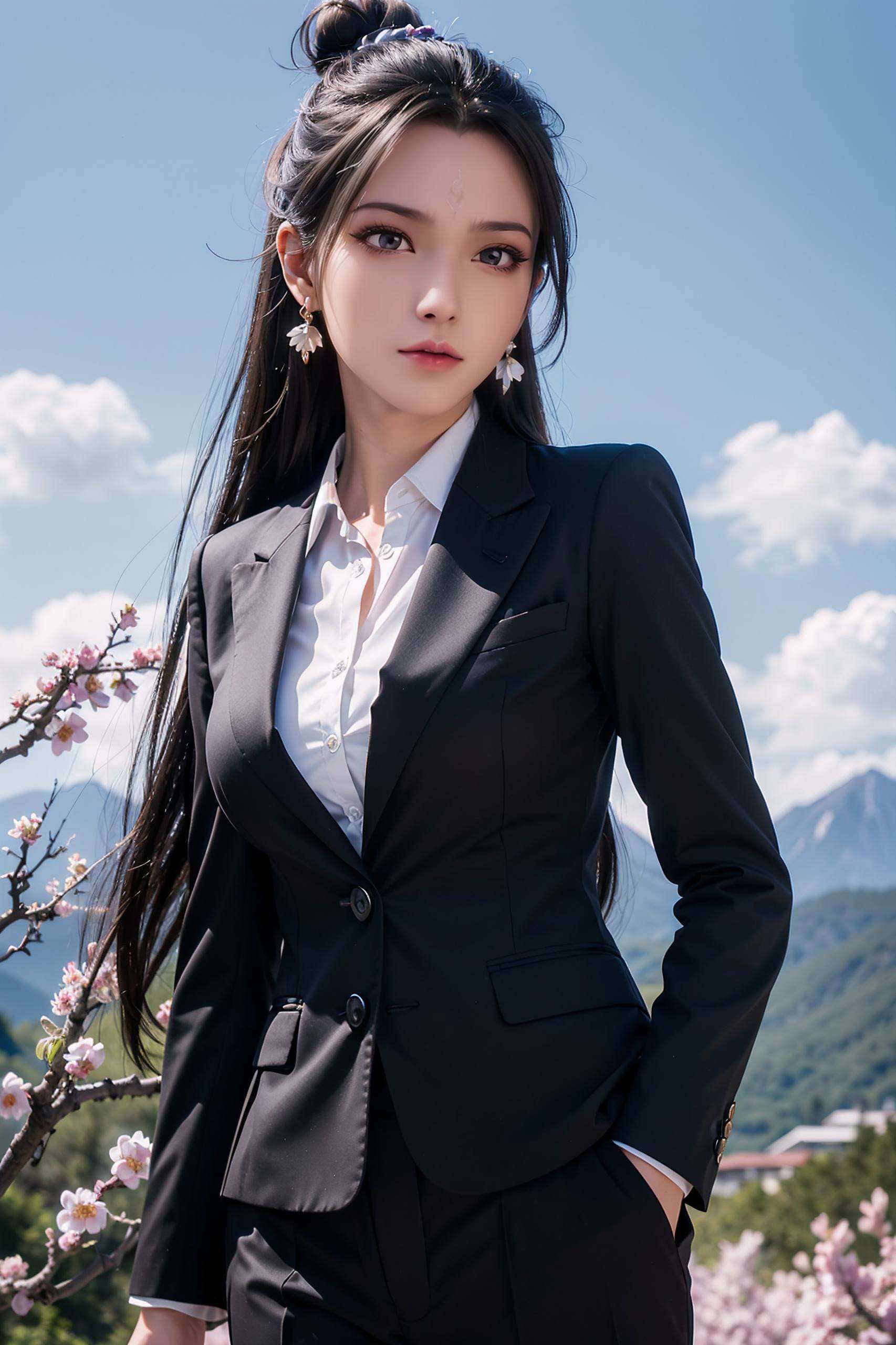 手持长剑嘿