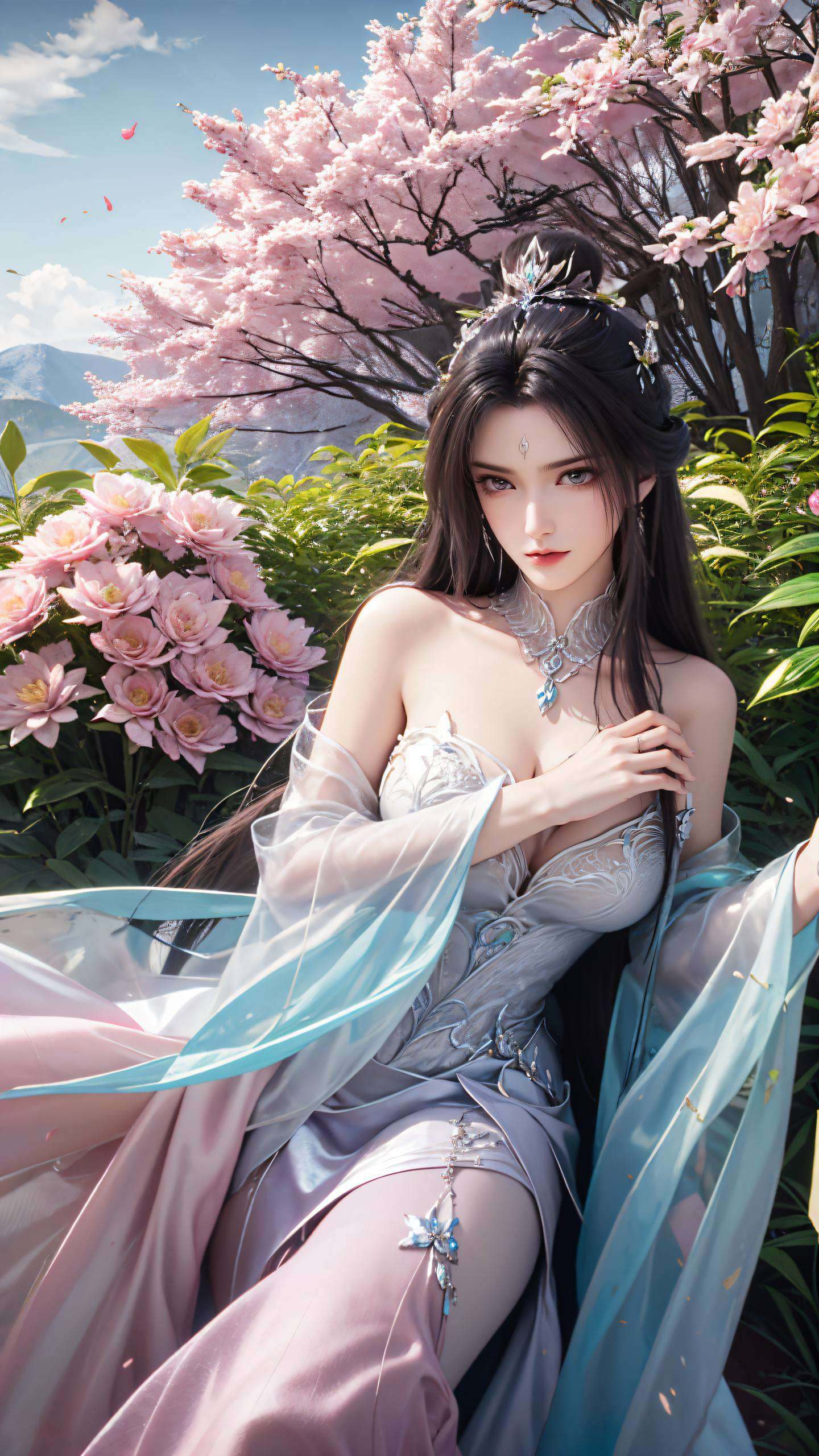 陆雪琪如同一朵不染尘埃的雪莲她的眼眸深邃如夜空