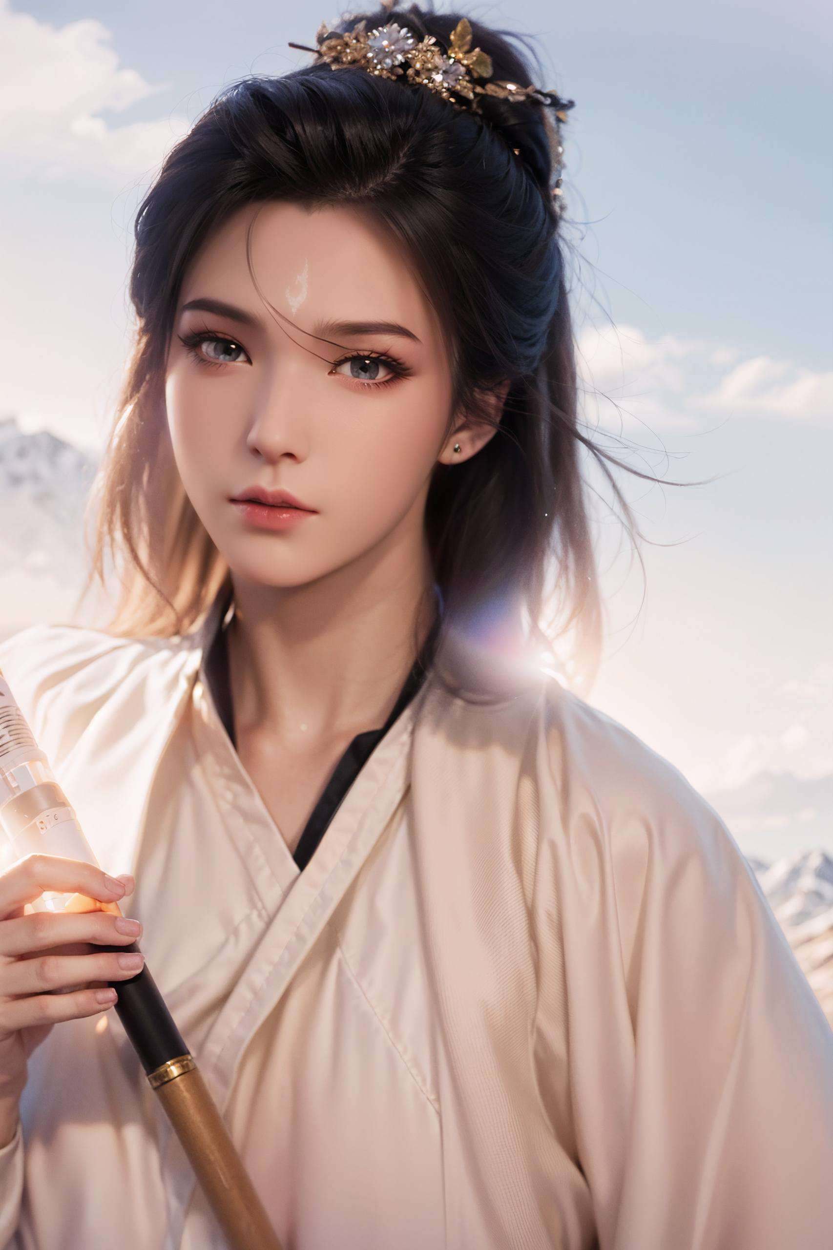诛仙里的冰山美人国漫界的清冷女神！她的壁纸简直是手机界的清流