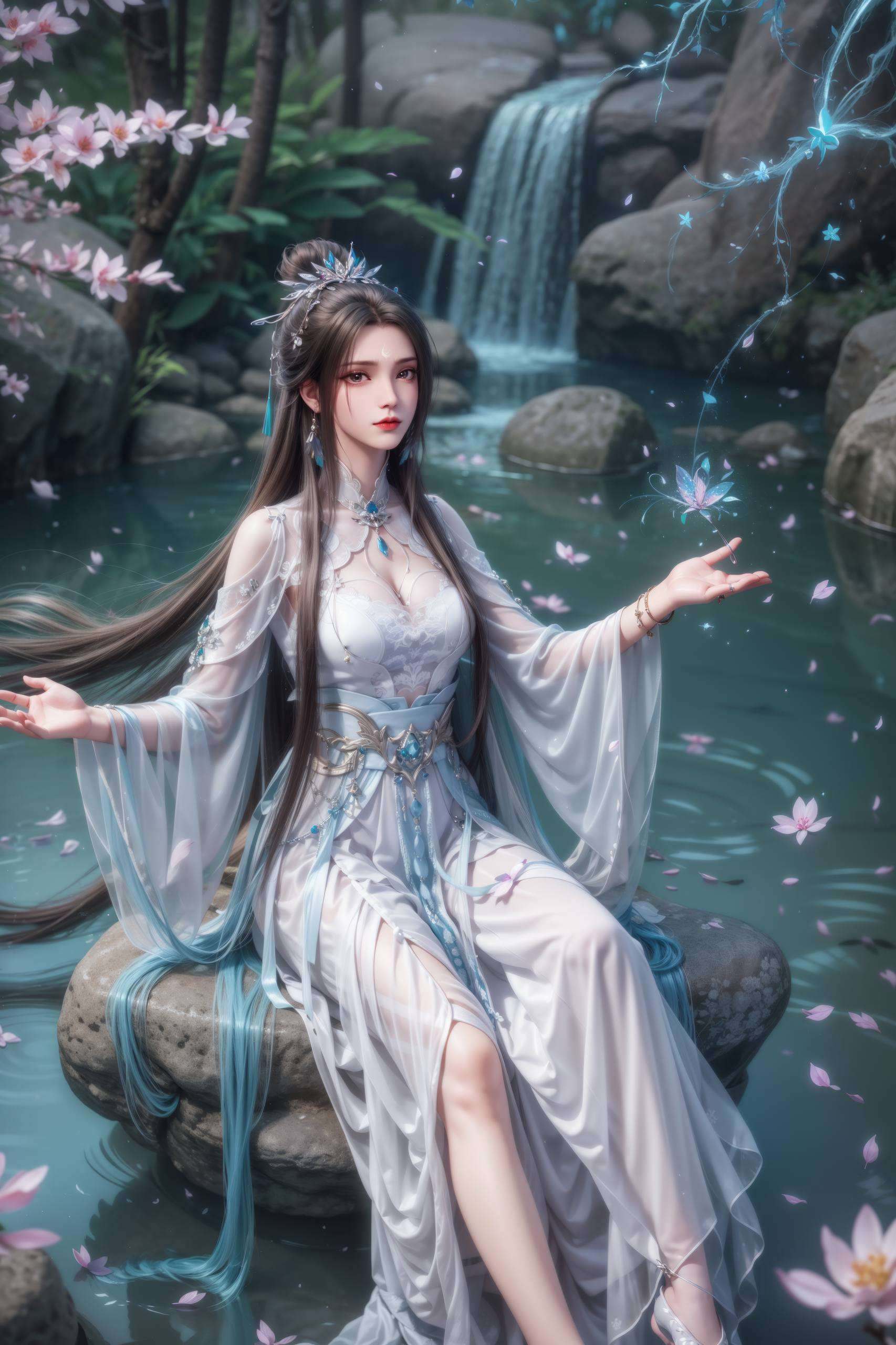 背影中透露着不屈的坚韧与清冷的美丽让你的手机屏幕成为她故事的延续