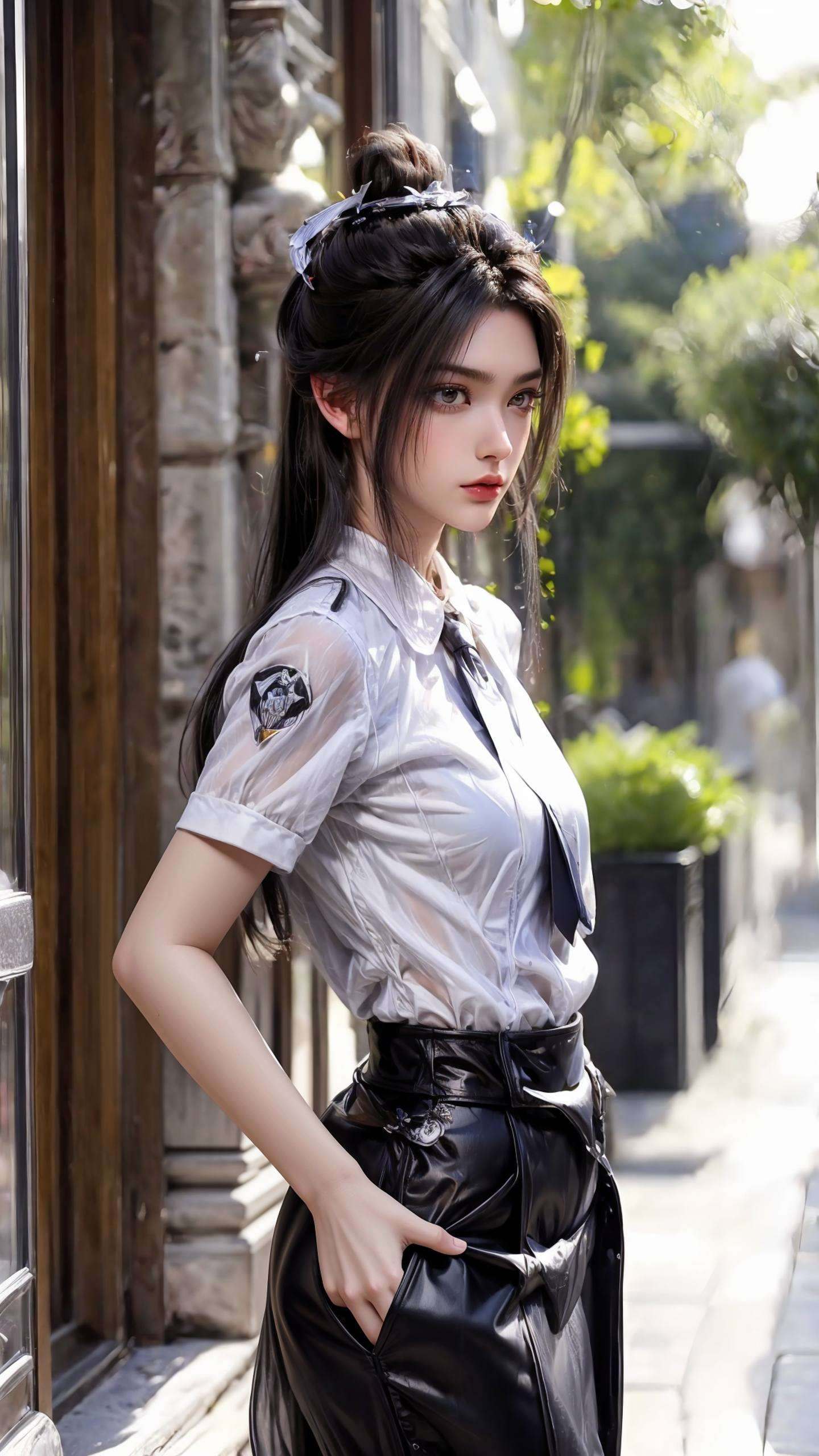她的眼眸深邃让人不禁感叹